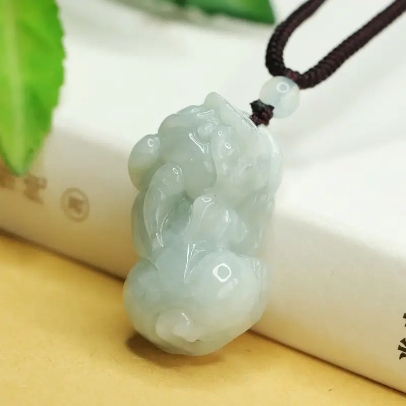Ayu Natural Jade Pixiu Necklace for Men Women Wholesale - Image 4