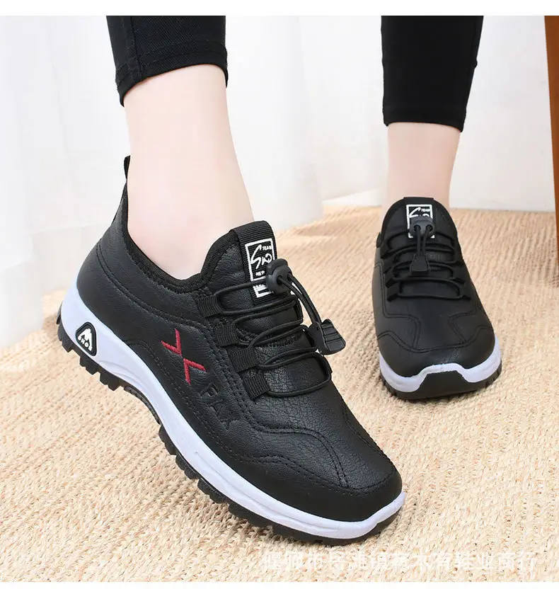 Old Beijing cotton shoes women's winter waterproof mother cotton shoes fleece-lined warm thick bottom middle-aged and elderly boots non-slip soft bottom — feature 13