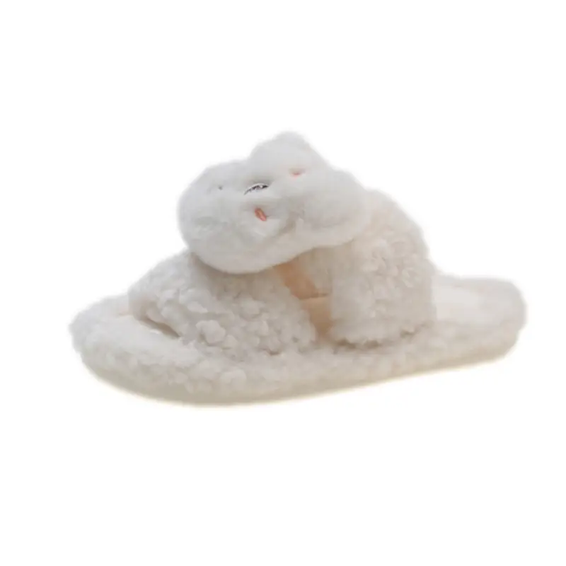 2025 Cartoon Lamb Wool Cotton Slippers Non-Slip Winter - Image 16