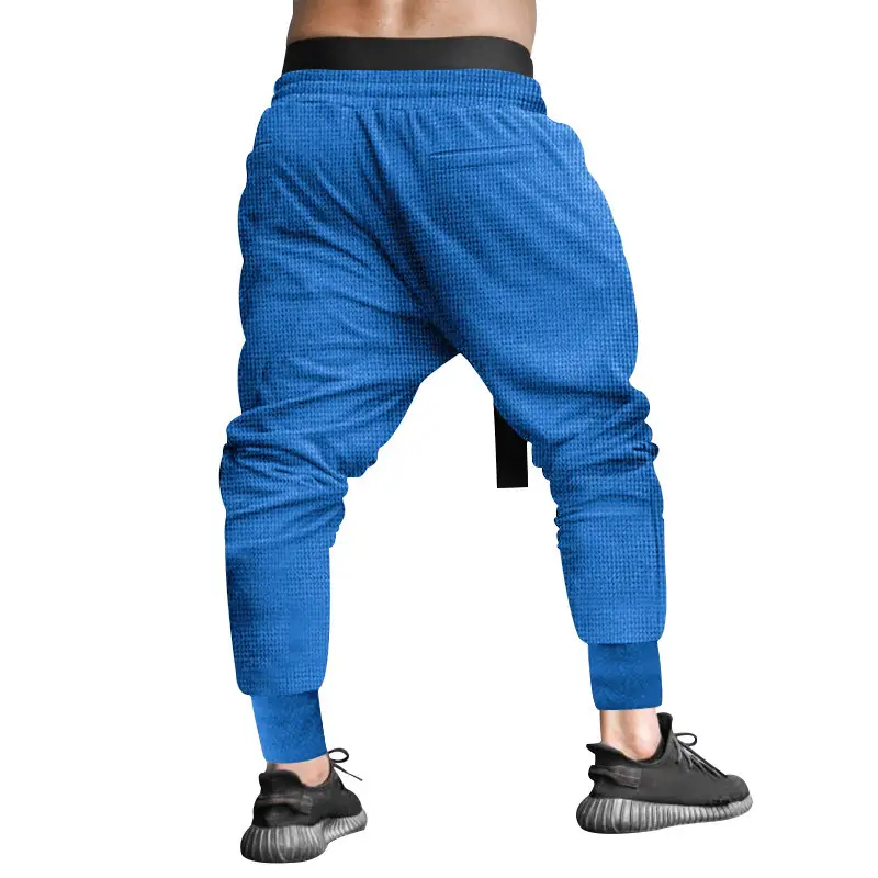 Men Beige Hip Hop Pants Ankle Tied — feature 10