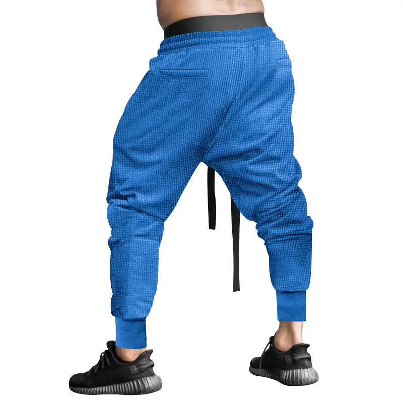 Men Beige Hip Hop Pants Ankle Tied — feature 11