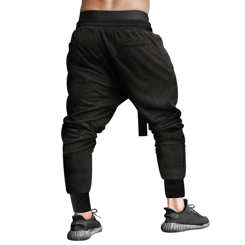 Men Beige Hip Hop Pants Ankle Tied — feature 15