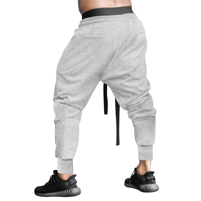 Men Beige Hip Hop Pants Ankle Tied — feature 26
