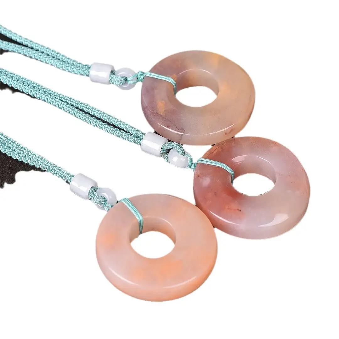 Jade Round Safety Buckle Necklace Set - Image 6