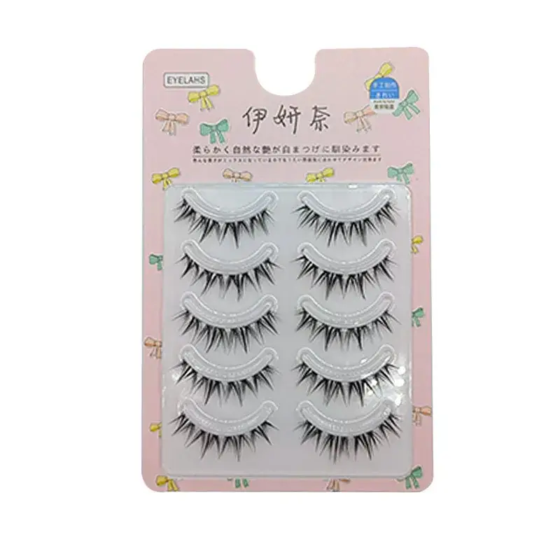 Yi Yan Nai A03 False Eyelashes Cartoon Tufted W-shaped