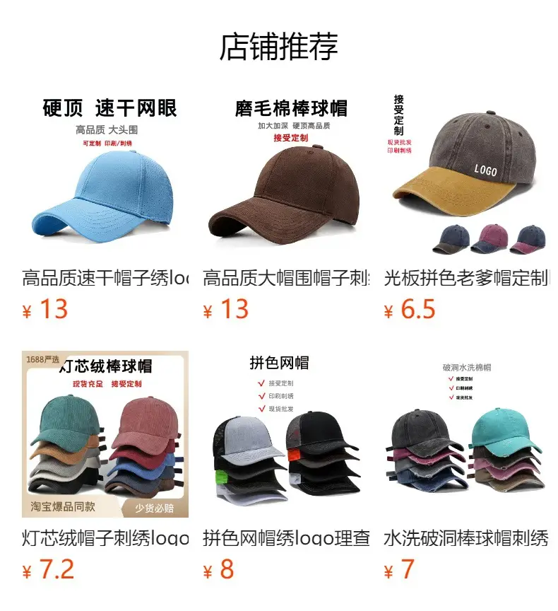 Dark Blue Cotton Baseball Cap with Adjustable Strap — feature 1