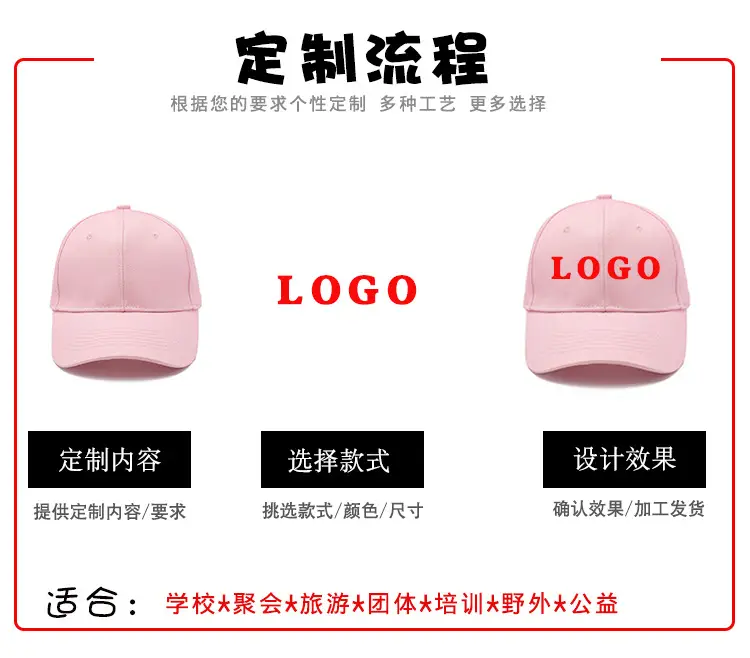 Dark Blue Cotton Baseball Cap with Adjustable Strap — feature 5