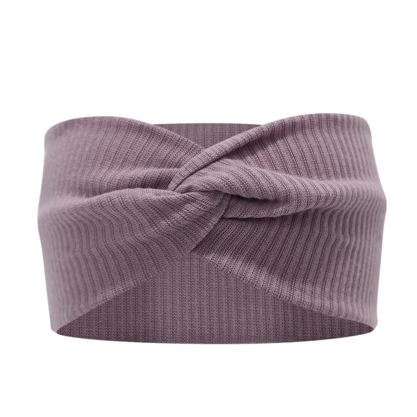 White Cross-Elastic Headband for Sports Yoga