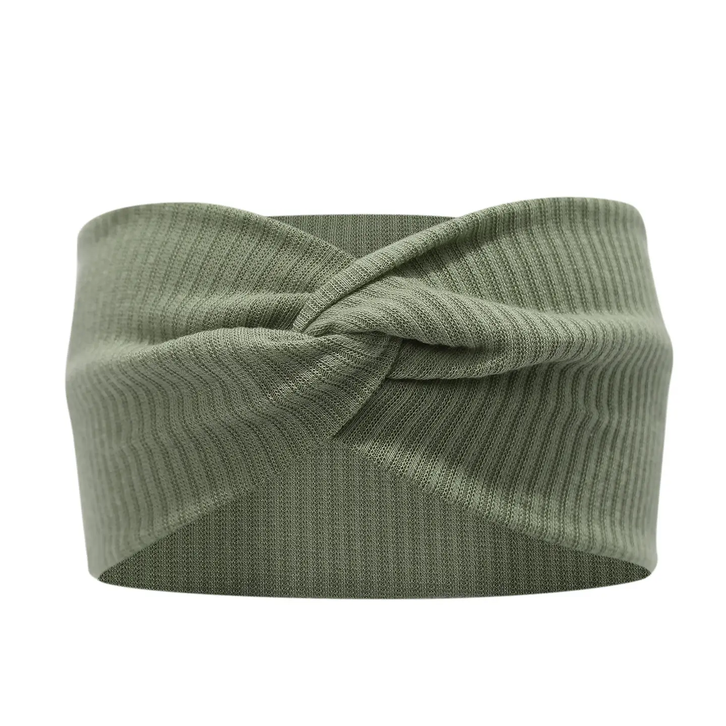 White Cross-Elastic Headband for Sports Yoga