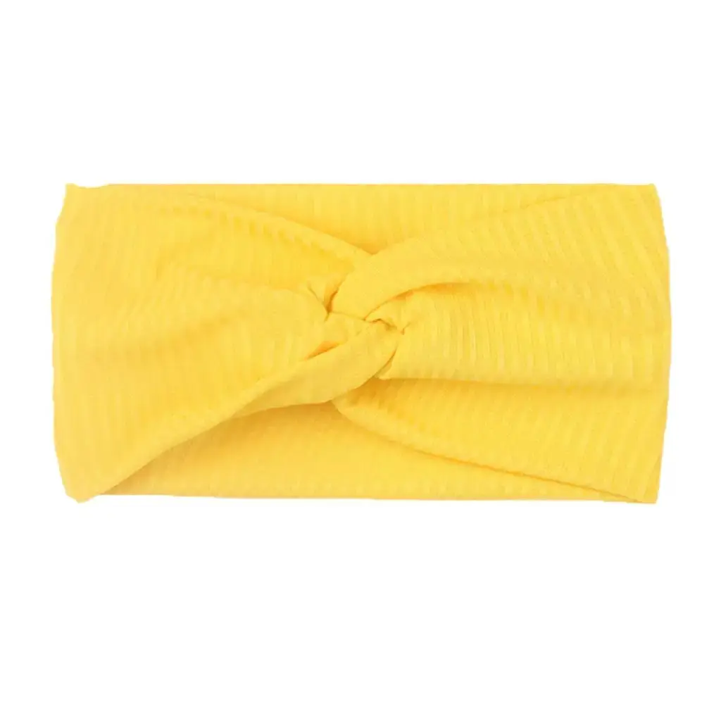 White Cross-Elastic Headband for Sports Yoga