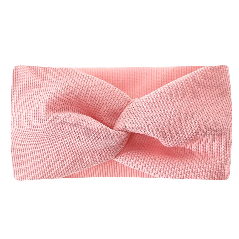 White Cross-Elastic Headband for Sports Yoga