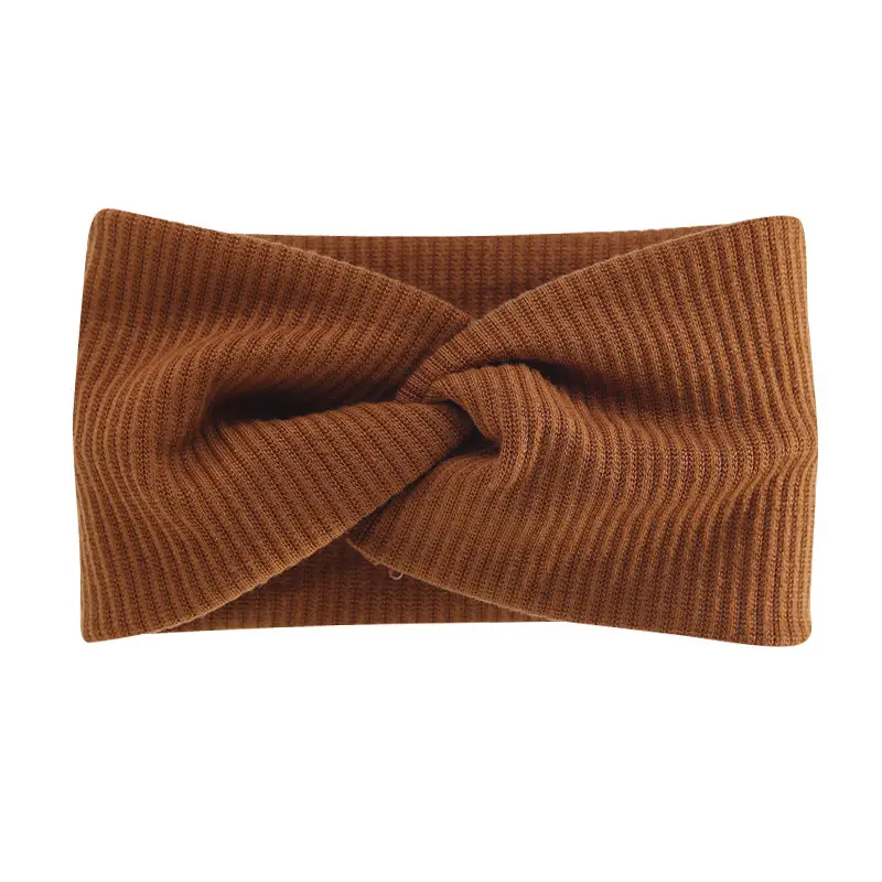 White Cross-Elastic Headband for Sports Yoga