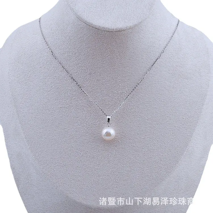 925 Sterling Silver Pearl Pendant White Simple Fashion