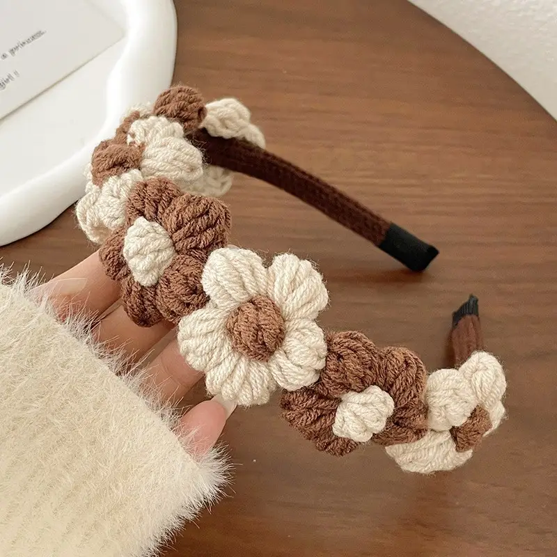 Woven Wool Hair Clips for Women Autumn Winter Large - Image 4