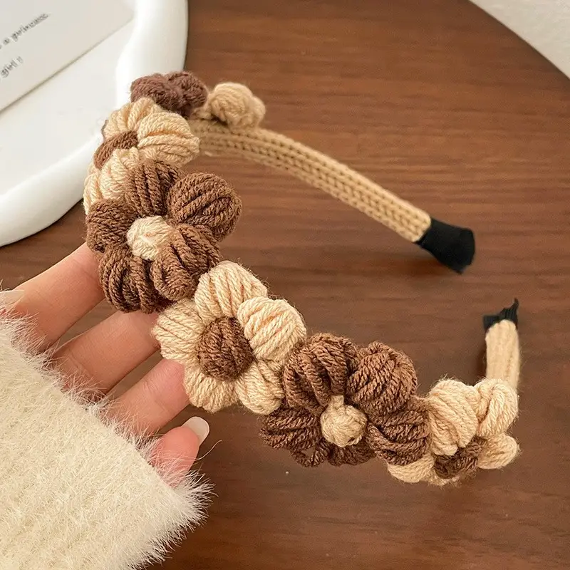 Woven Wool Hair Clips for Women Autumn Winter Large - Image 5