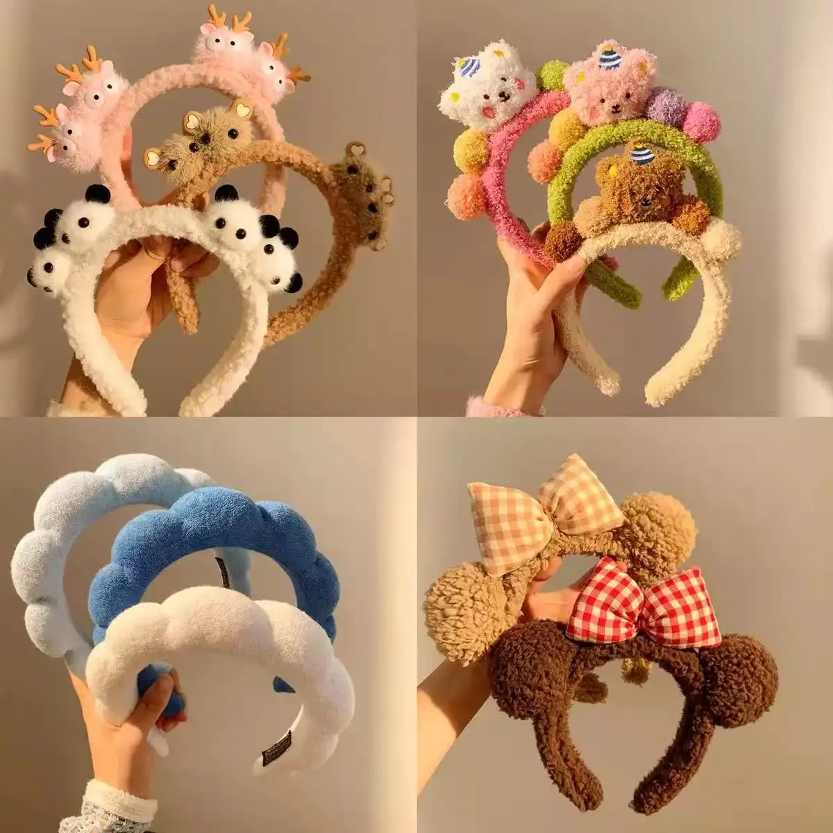 Cute Plush Hairband for Kids & Women