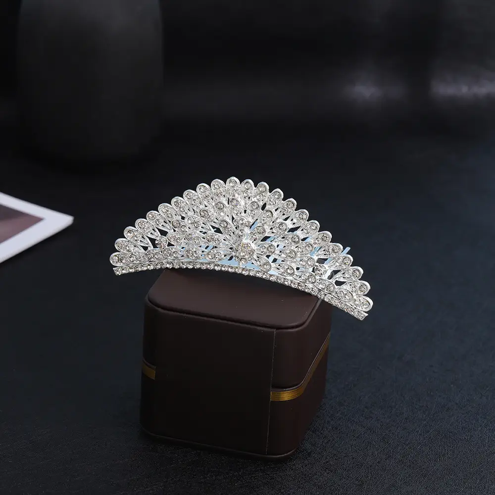 Rhinestone Princess Crown Hair Accessory for Girls - Image 13