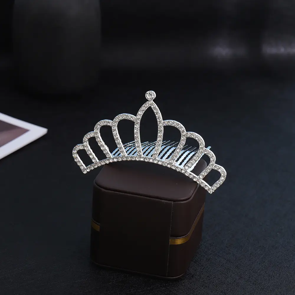 Rhinestone Princess Crown Hair Accessory for Girls - Image 14