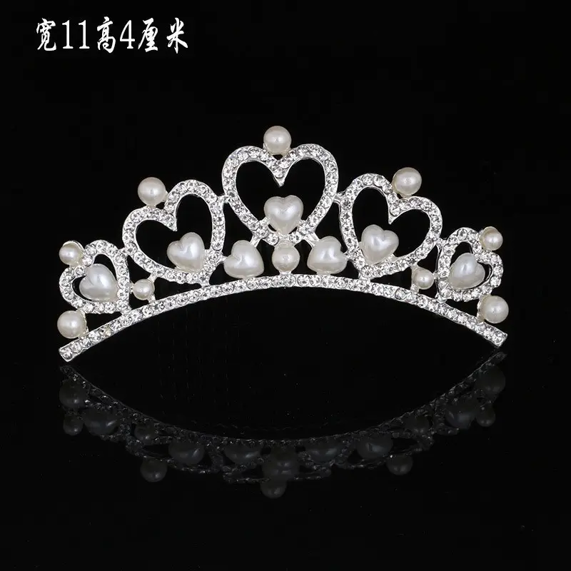 Rhinestone Princess Crown Hair Accessory for Girls - Image 18