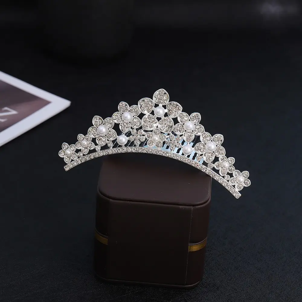 Rhinestone Princess Crown Hair Accessory for Girls - Image 19