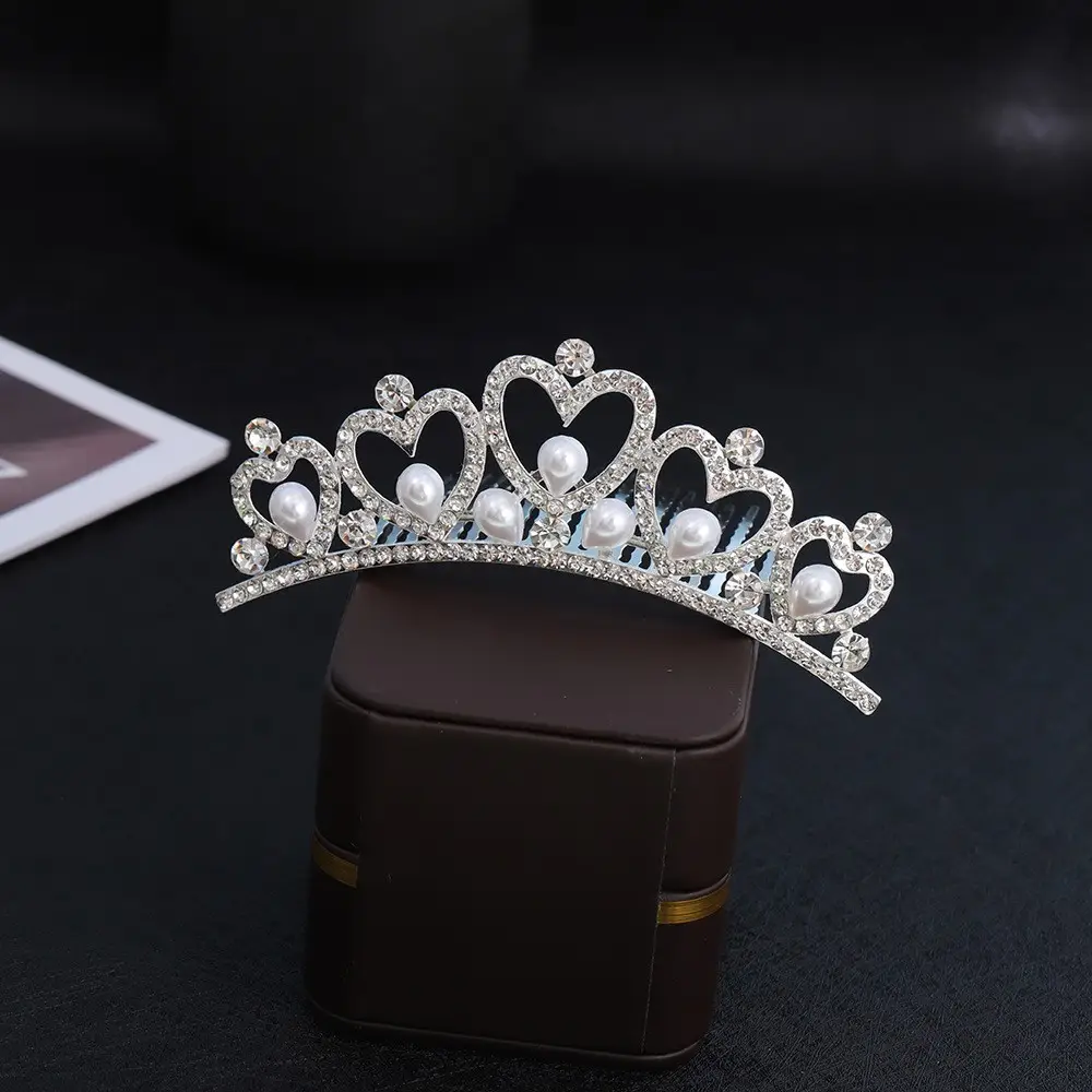 Rhinestone Princess Crown Hair Accessory for Girls - Image 21