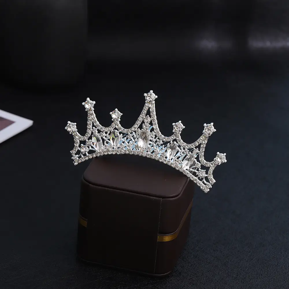 Rhinestone Princess Crown Hair Accessory for Girls - Image 6