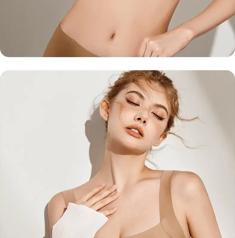 Light Gray Full Cup Bra for Women, Seamless, Breathable, Side Support — feature 25