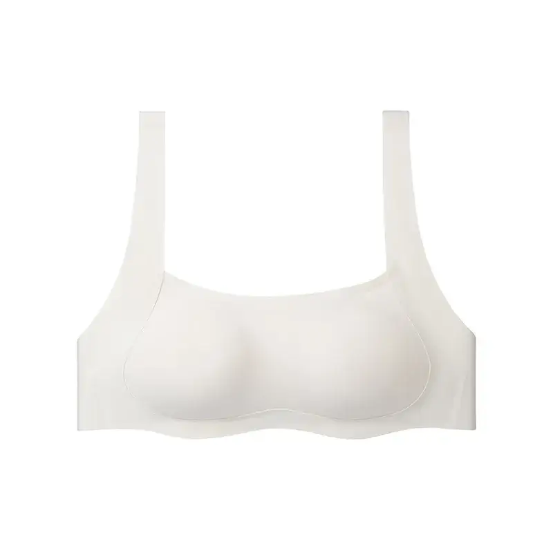 Light Gray Full Cup Bra for Women, Seamless, Breathable, Side Support