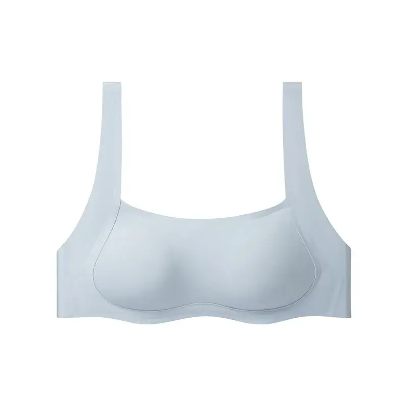 Light Gray Full Cup Bra for Women, Seamless, Breathable, Side Support