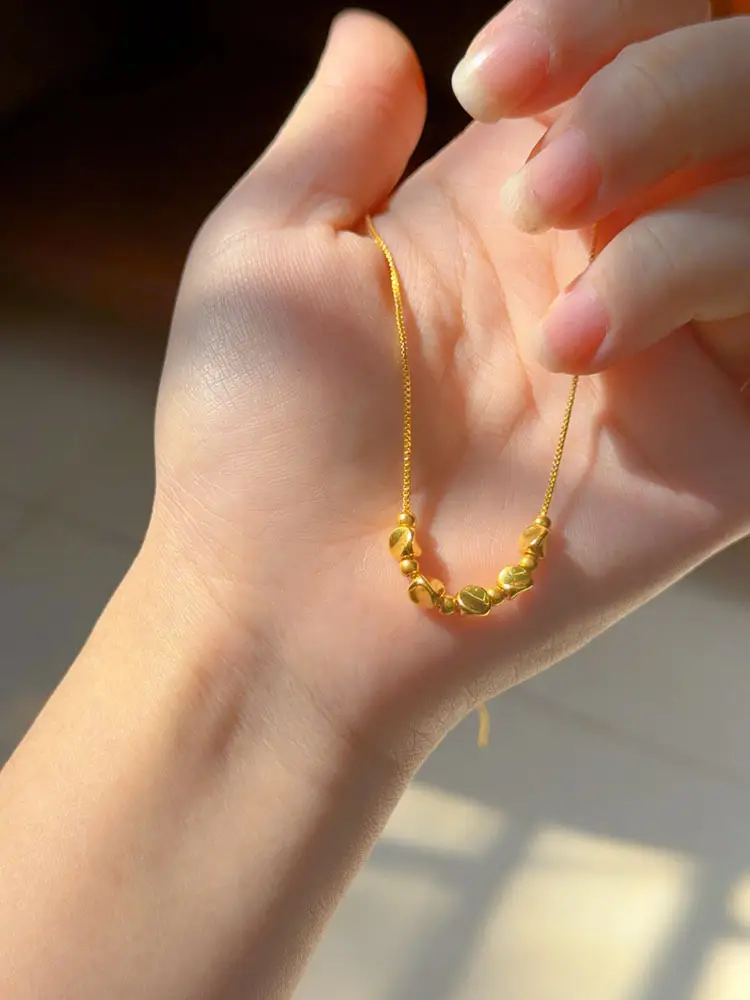 Gold Twisted Bead Necklace for Women — feature 10
