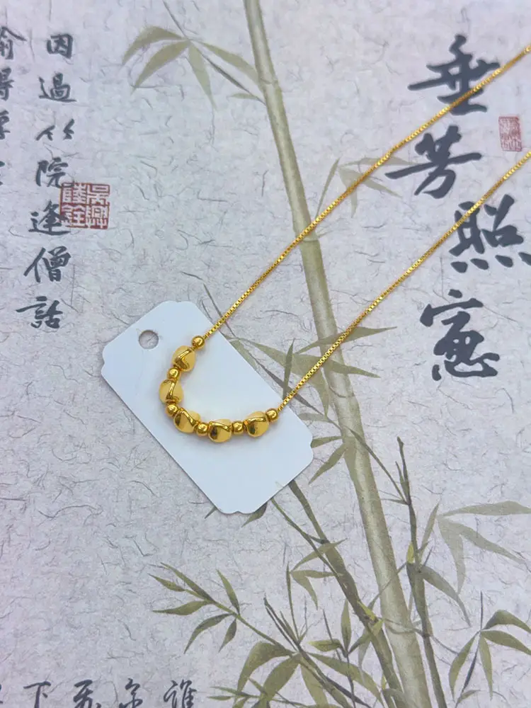 Gold Twisted Bead Necklace for Women — feature 12
