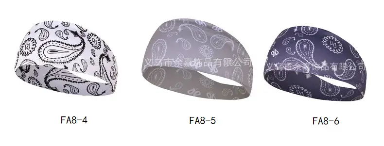 New Cashew Paisley Sweat-Proof Headband for Fitness & Running — feature 8