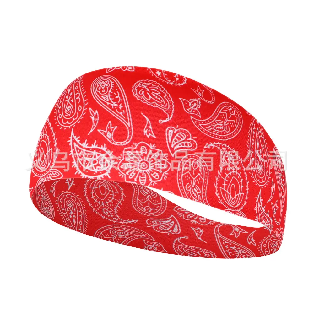 New Cashew Paisley Sweat-Proof Headband for Fitness & Running