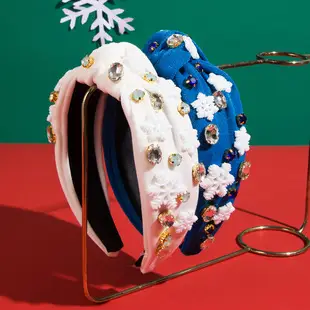 Christmas Hairband Red Green Embellished Women's — feature 5