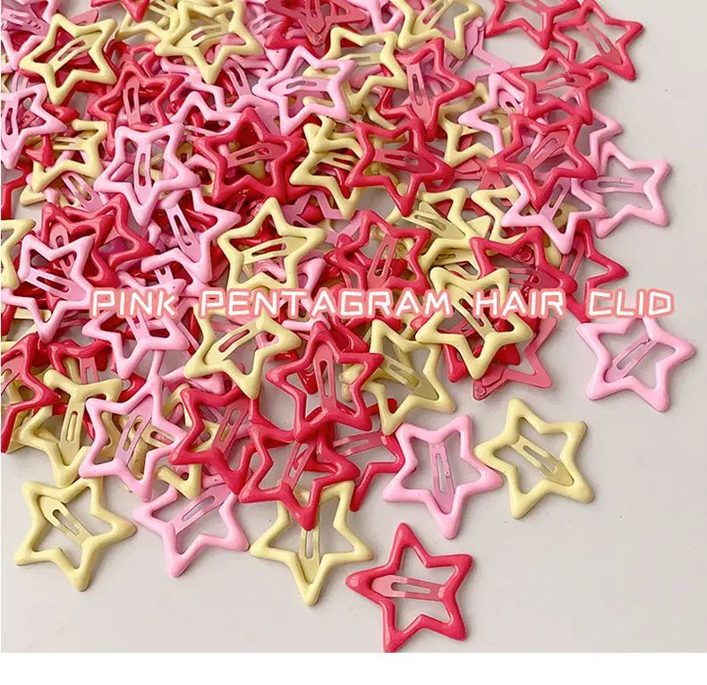 Five-Pointed Star Hair Clips for Girls Purple Lavender — feature 10
