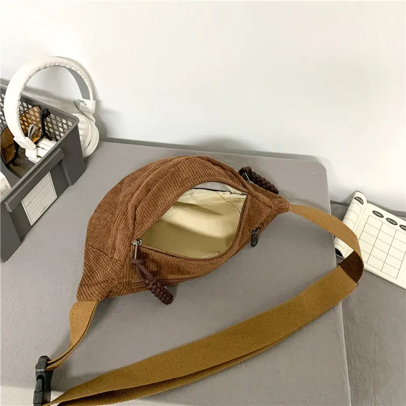 Women's White Crossbody Bag with Yellow Zipper - Image 9