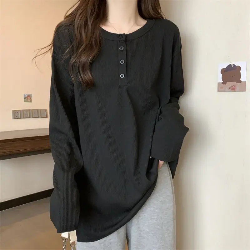 Women's Mid-Length Warm T-Shirt White Long Sleeve — feature 15