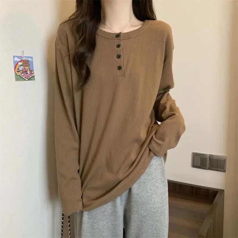Women's Mid-Length Warm T-Shirt White Long Sleeve — feature 19
