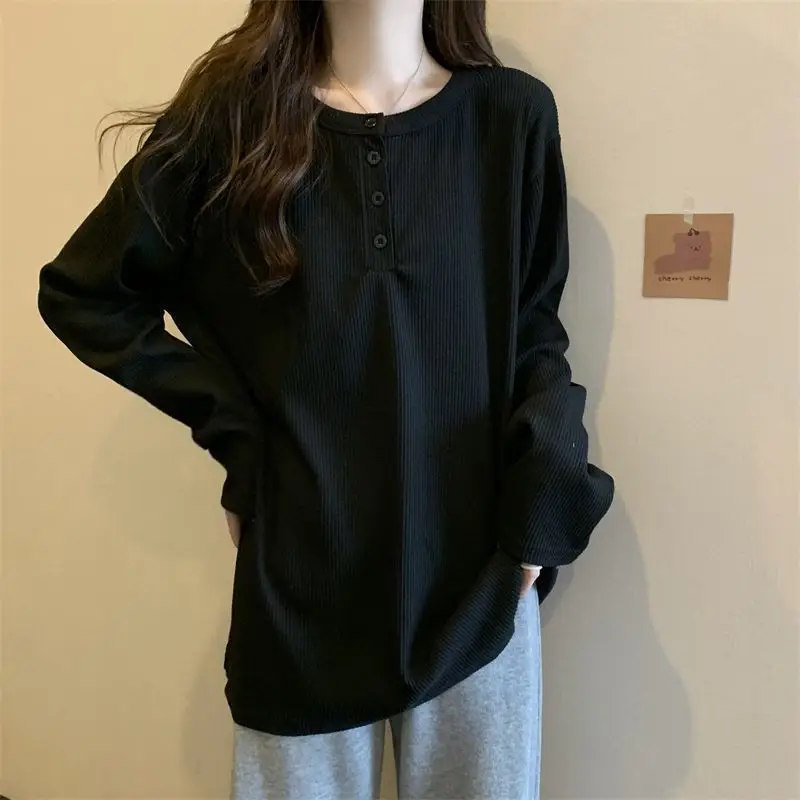 Women's Mid-Length Warm T-Shirt White Long Sleeve — feature 7