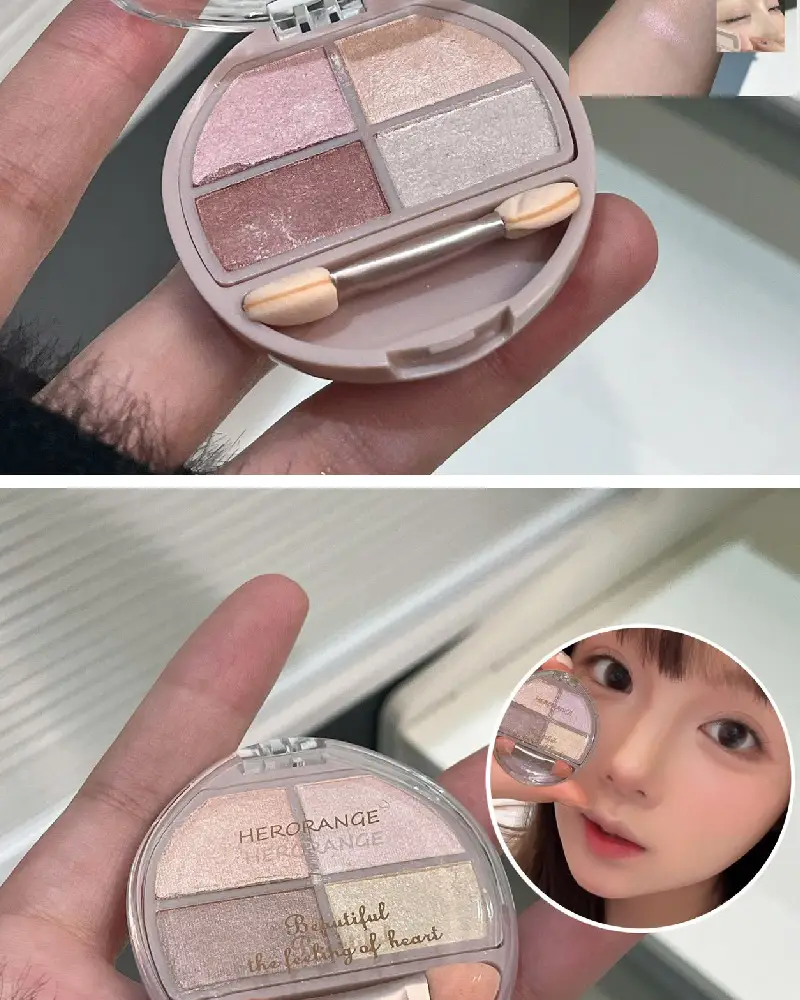 HERORANGE Misty Lying Silkworm Eye Shadow 12 Shades — feature 11