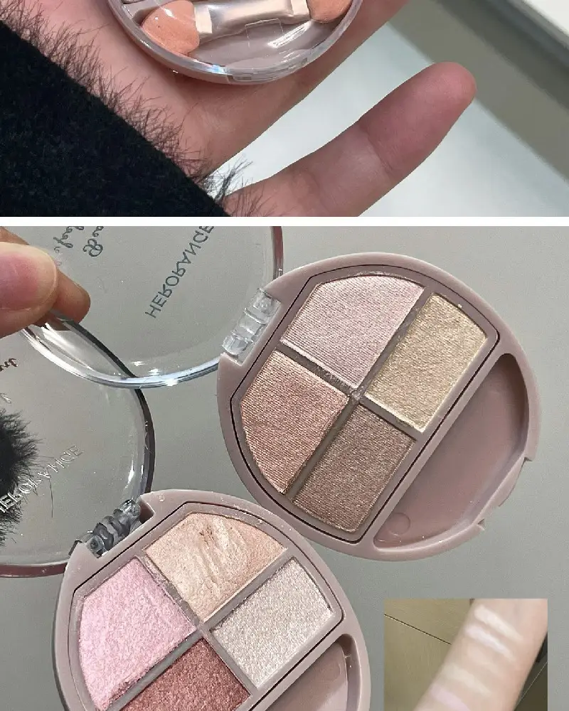 HERORANGE Misty Lying Silkworm Eye Shadow 12 Shades — feature 12