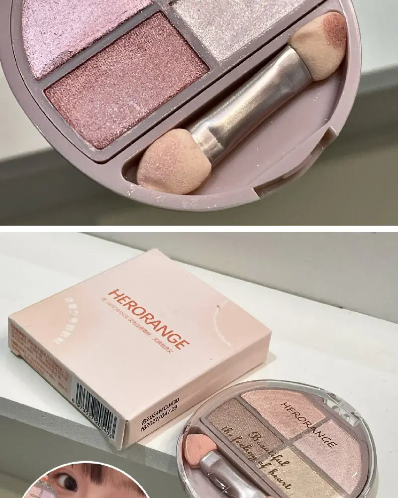 HERORANGE Misty Lying Silkworm Eye Shadow 12 Shades — feature 16