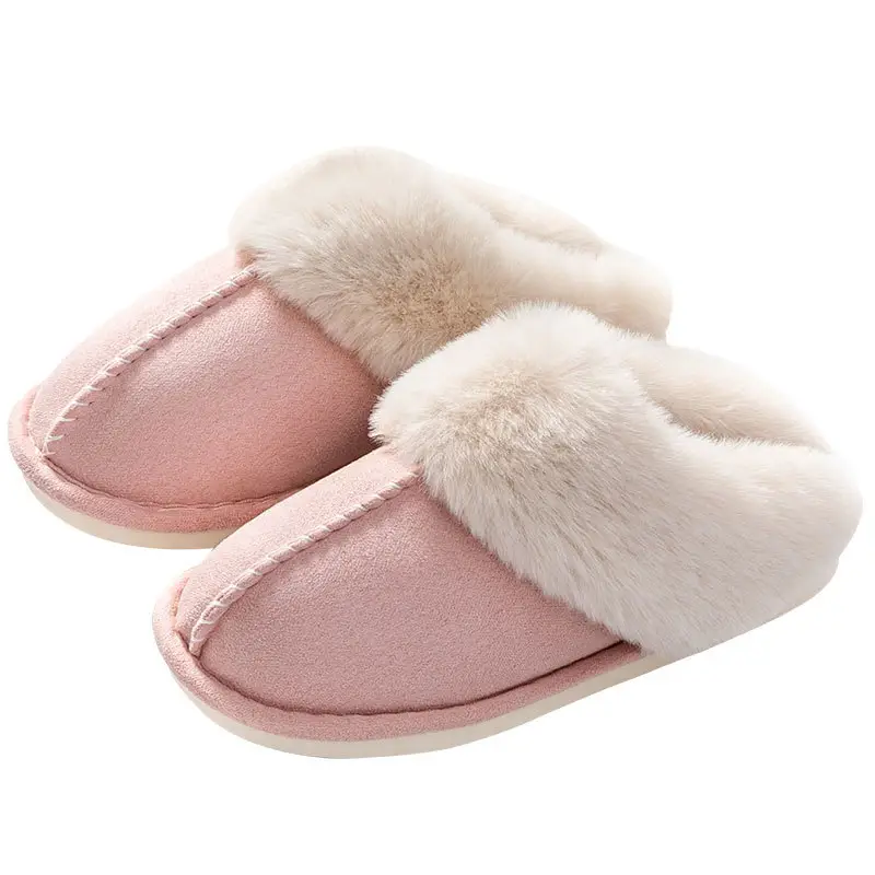 Cotton slippers foreign trade autumn and winter non-slip cotton slippers plush home thick bottom home slippers women couple simple shoes men - Image 9