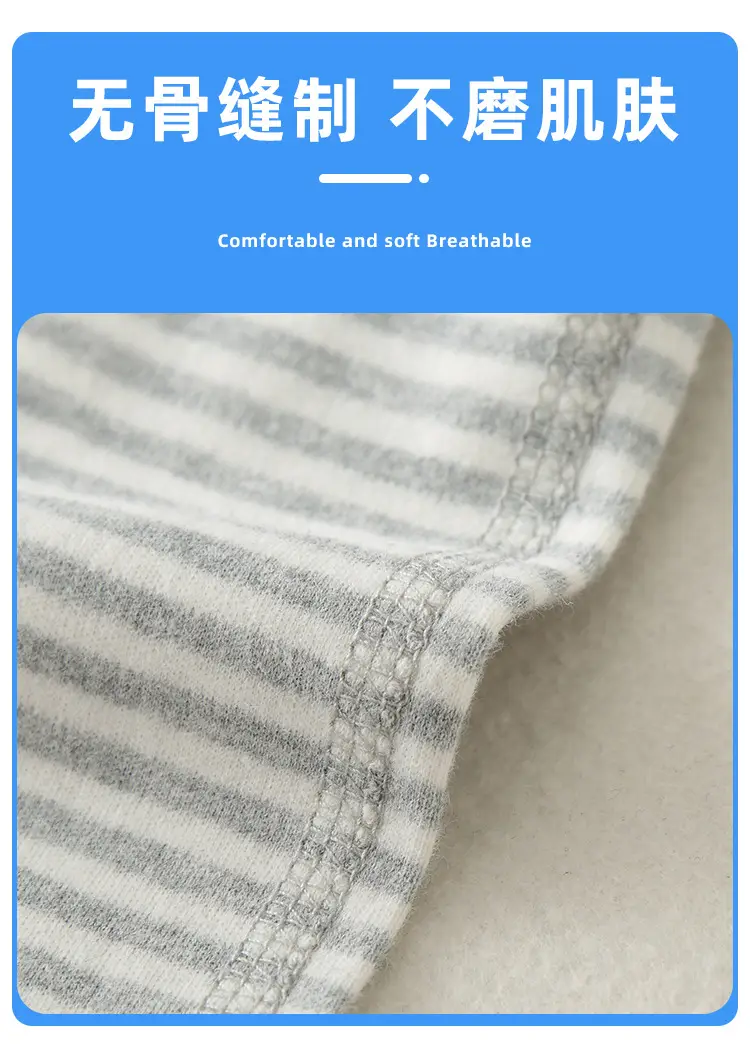 Children Cotton Striped Turtleneck Shirt Mid Collar Autumn Winter Warm — feature 5