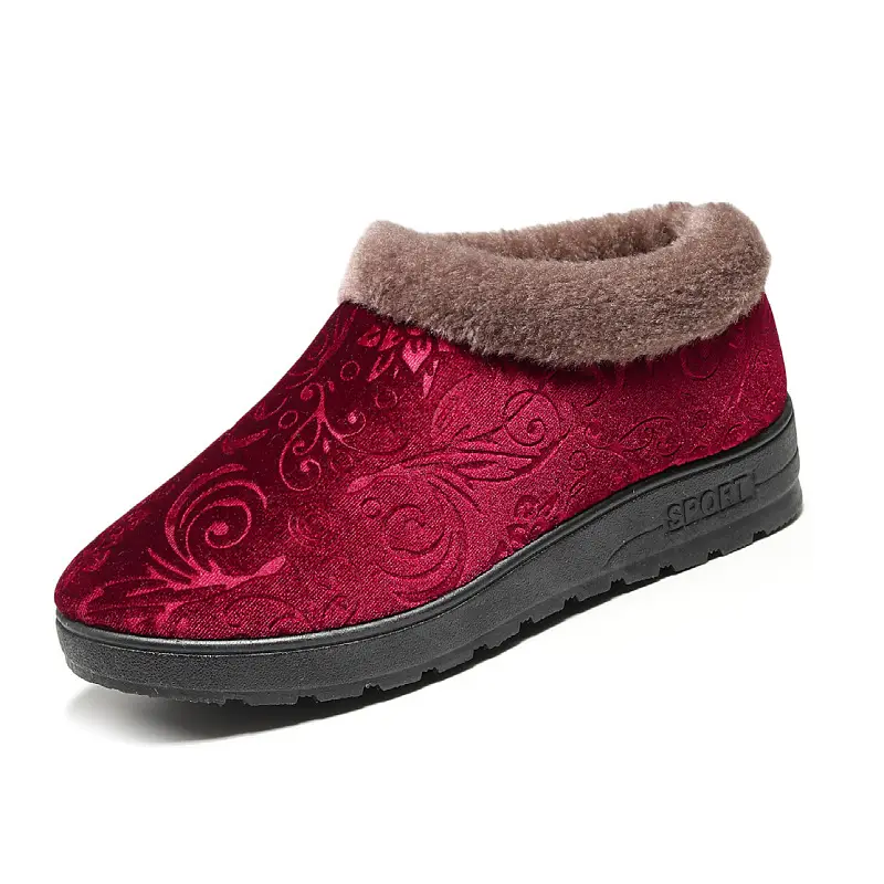 26 Types of Winter Beijing Old-Style Cloth Shoes for Women, Thick Cotton Slippers, Thick-Soled Slippers, Home Shoes - Image 7