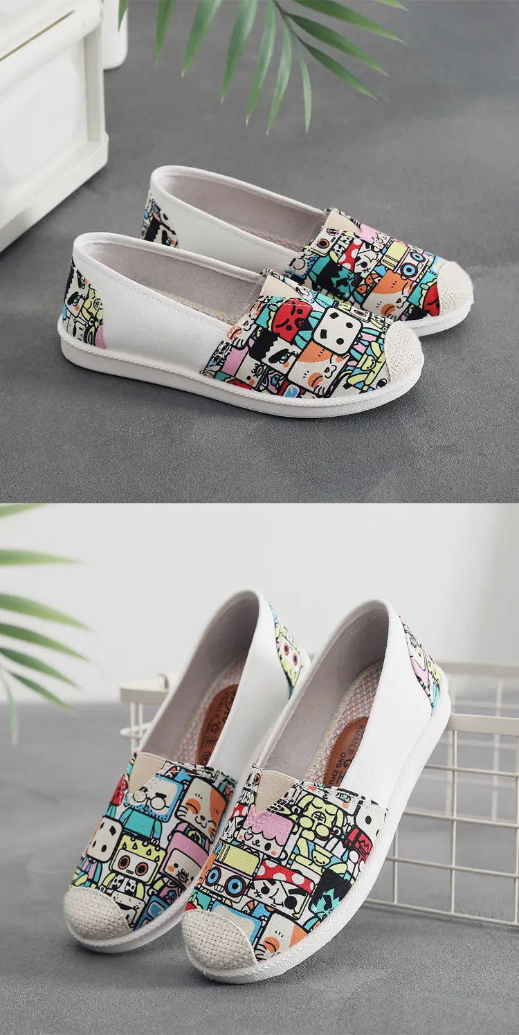 26 Styles of Women's Canvas Shoes, Casual and Versatile, Everyday Flats, Flat-Soled Shallow-Mouthed Fisherman's Shoes, Non-Slip Soft Soles — feature 15