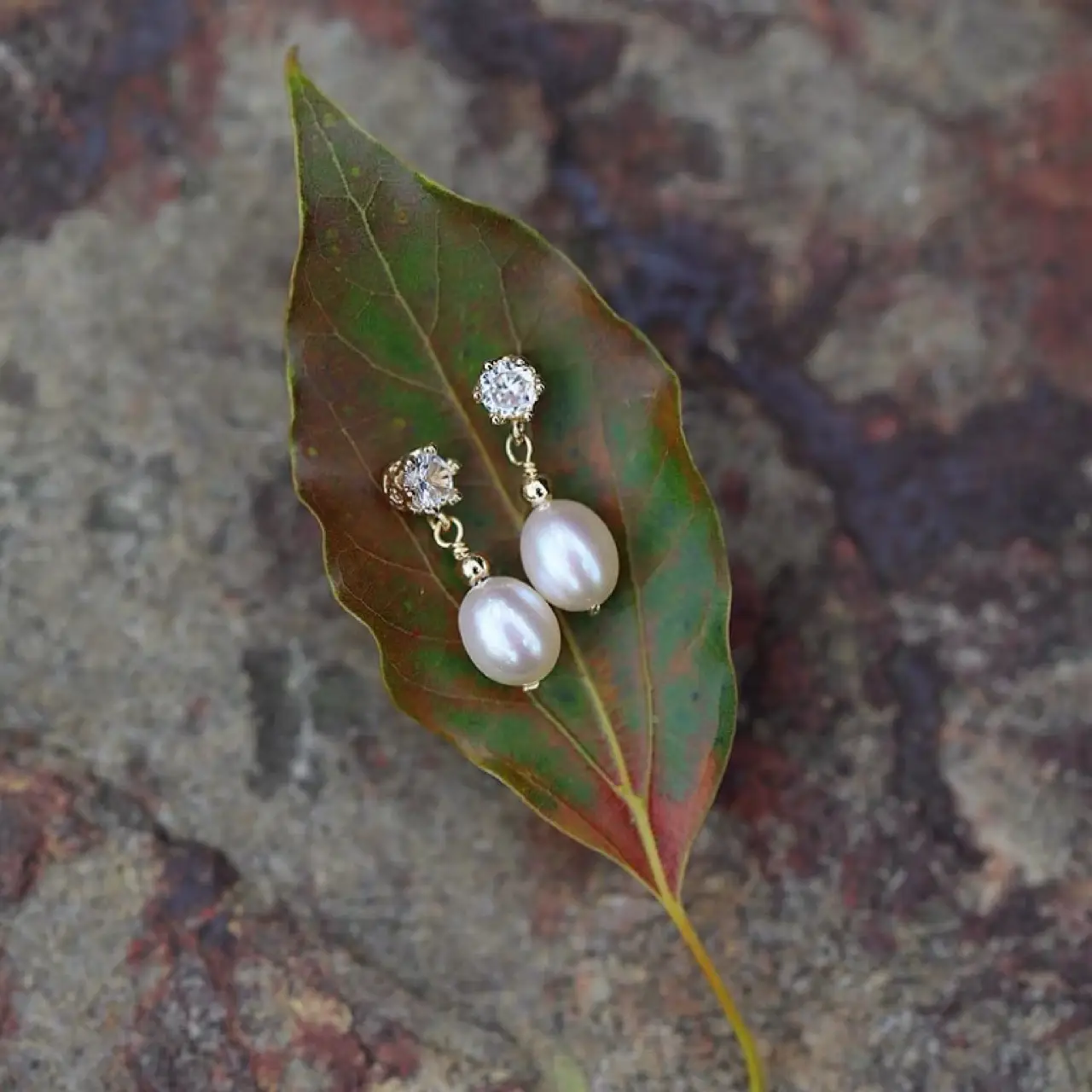 Elegant Pearl Earrings for Women Gold Plated - Image 3