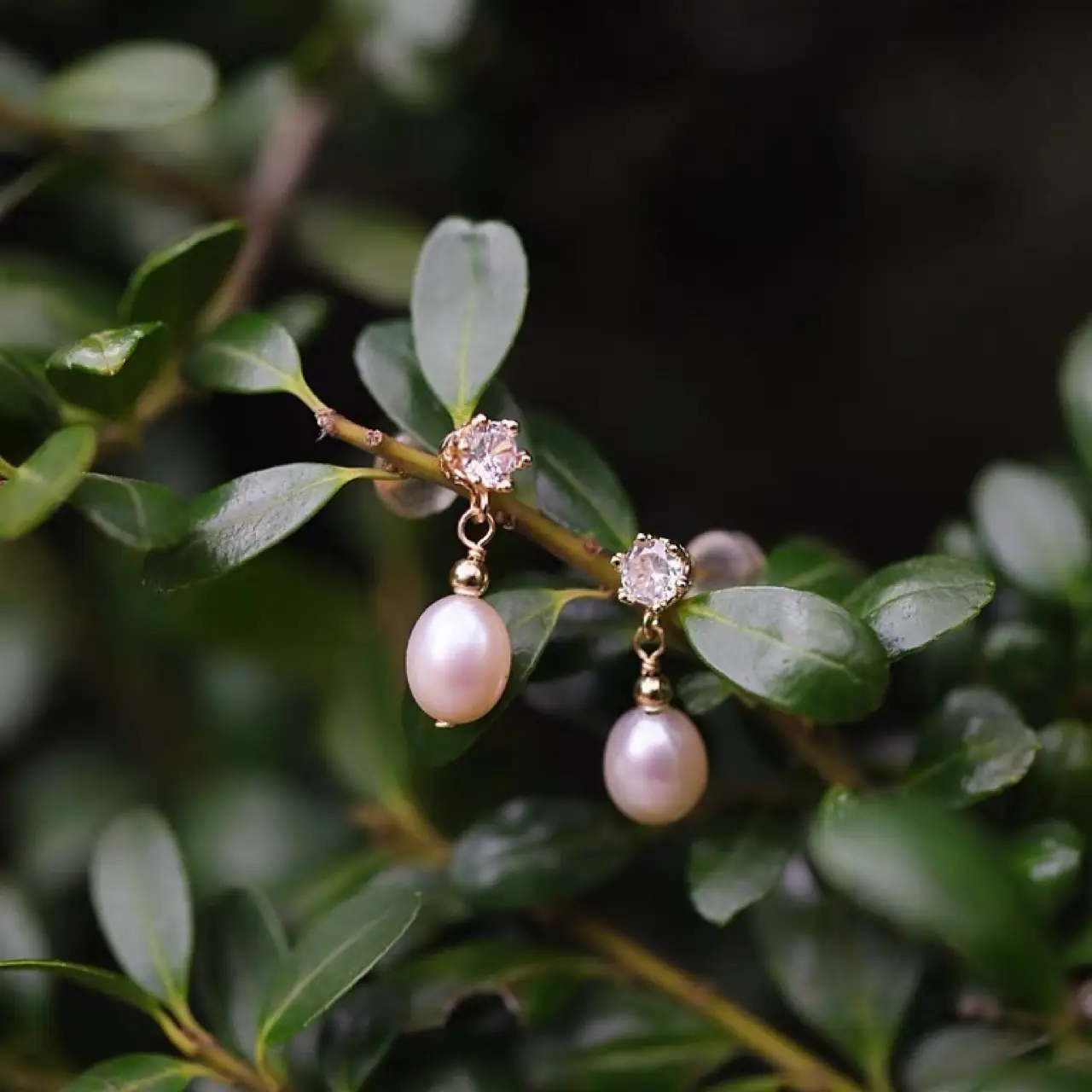 Elegant Pearl Earrings for Women Gold Plated - Image 5