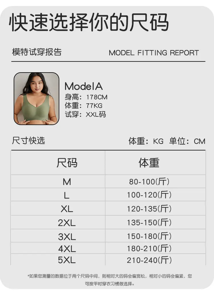 Fattening and Fat mm 100kg Seamless Comfortable Large Size Intimates Thin Large Breasts Show Small Push-Up Large Size Bra — feature 6