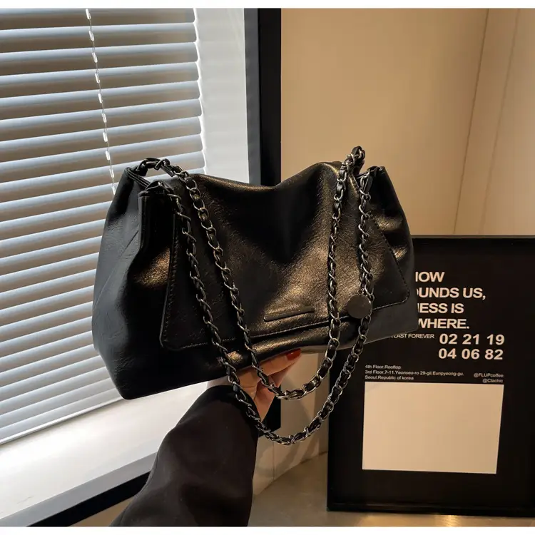 Women Brown Leather Chain Shoulder Bag 2026 — feature 30